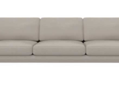 Luxury Sofa Gray Color Living room Upholstery Textile Three Seater Couch Couches